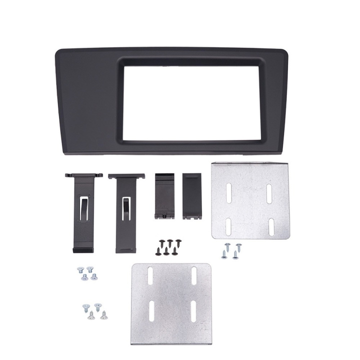 Monteringsram 2-DIN till Volvo V70/S60 2000-2004, mörkgrå i gruppen Modellanpassat / Volvo / XC70 / 2000-2007 hos CD Bilradio (720VO02FP2DING)