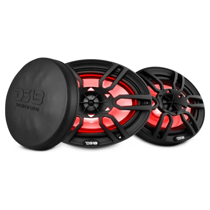 DS18 NXL-69/BK, svarta 6x9 tums marinhögtalare med LED, par i gruppen hos CD Bilradio (803NXL69BK)