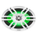 DS18 NXL-69/WH, vita 6x9 tums marinhögtalare med LED, par
