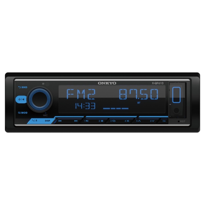 Onkyo X-QF610, Bluetooth-bilstereo med 2 par lågnivå i gruppen Bilstereo / Bilstereo enkeldin hos CD Bilradio (806XQF610)