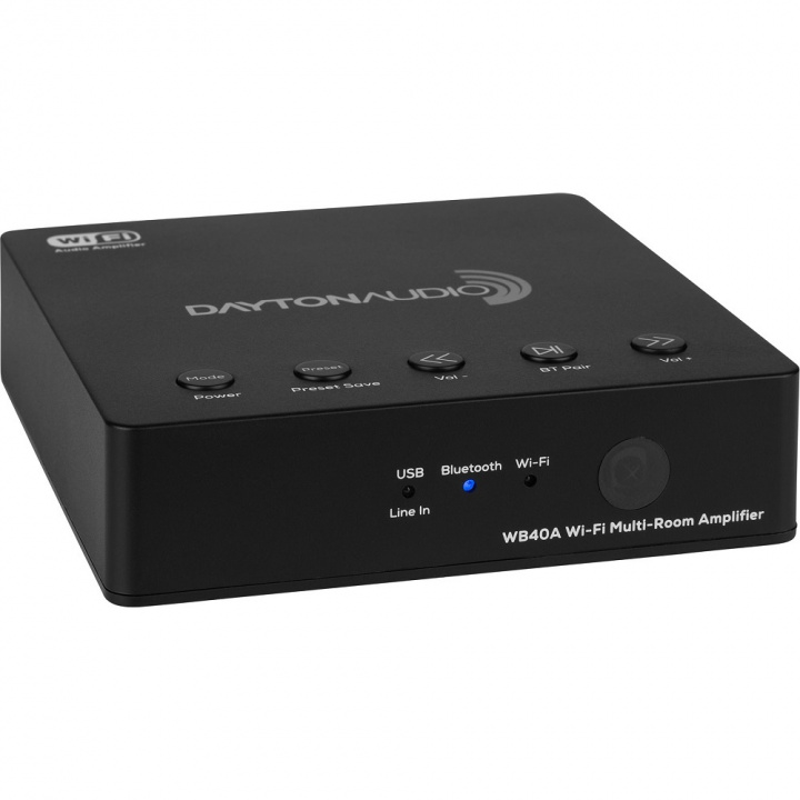 Dayton Audio WB40A förstärkare med Wifi & Bluetooth i gruppen Hemmaljud / Förstärkare / Stereoförstärkare hos CD Bilradio (860WB40A)