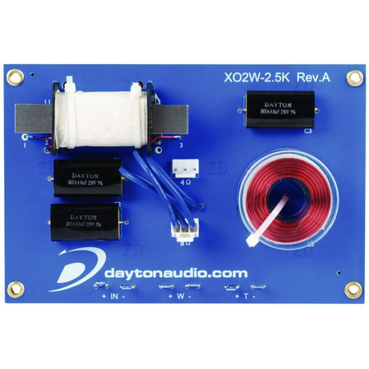 Dayton Audio XO2W-2.5K i gruppen Tillbehör / Delningsfilter hos CD Bilradio (860XO2W25K)