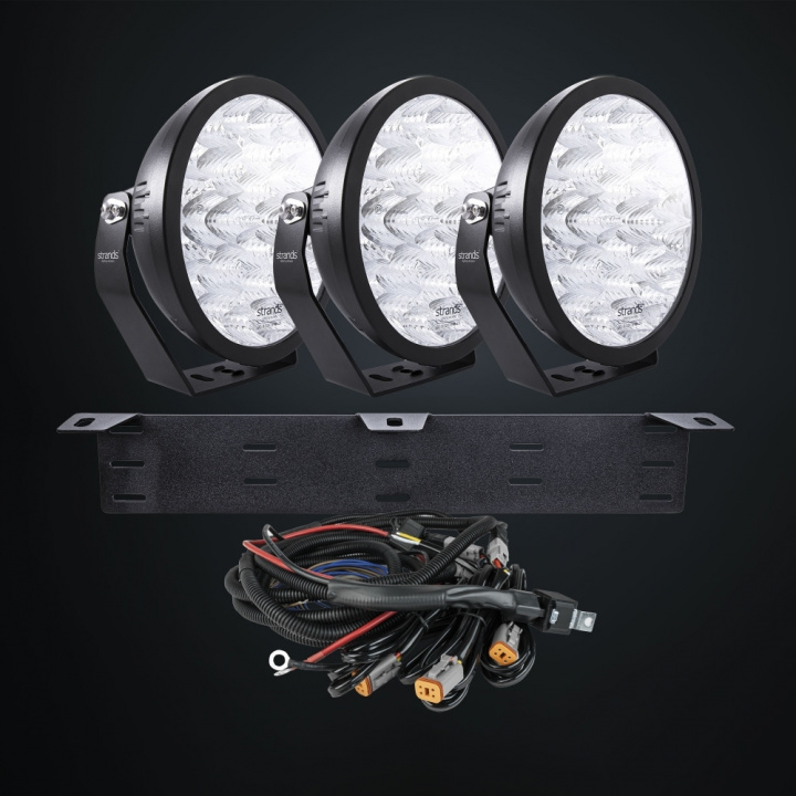 Strands Komplett Kit 3X Yukon 2 Extraljus Flood 9″ LED i gruppen LED-Belysning / Ljuskit & paket hos CD Bilradio (872270941KIT3)