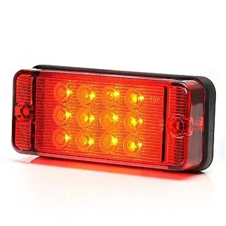 Strands Dimljus 12-24V Rött Glas.,E-Approved. i gruppen LED-Belysning / Fordonsbelysning hos CD Bilradio (872800269)