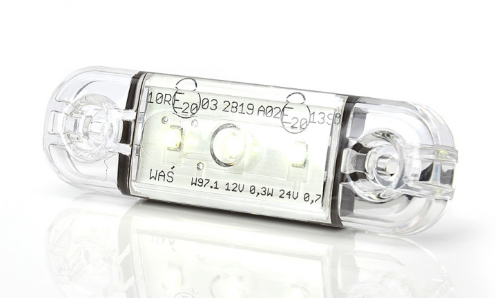 Strands Sidomarkering 3 LED, Klart Lins i gruppen LED-Belysning / Fordonsbelysning hos CD Bilradio (8728003401)