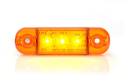 Strands Sidomarkering Slim Orange 3 LED,9-36V IP68. E-Märkt.