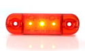 Strands Positionsljus Röd Slim 3 LED,9-36V IP68. E-Märkt.