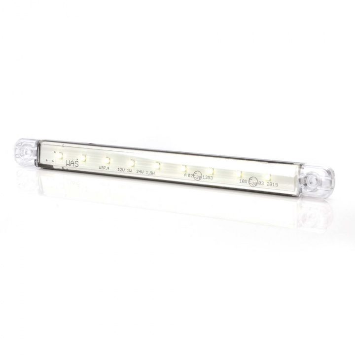 Strands Positionsljus Vit Slim 9 LED,9-36V IP68. E-Märkt. i gruppen LED-Belysning / Fordonsbelysning hos CD Bilradio (872800348)
