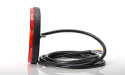Strands Rund LED 5 Kammare 12-24V,142Mm Dia Färgad Lins