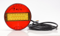Strands Rund LED 5 Kammare 12-24V,142Mm Dia Färgad Lins