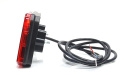 Strands Baklampa 5 Kammare LED Vänster,12-24V DC Bak, Broms, Back, Dim, Blink