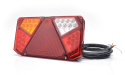 Strands Baklampa 5 Kammare LED Vänster,12-24V DC Bak, Broms, Back, Dim, Blink