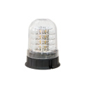 Strands Roterande Varningsljus LED 140Mm Planmontage/Klar Lins