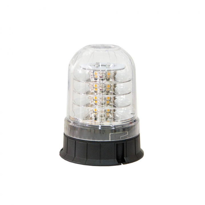 Strands Roterande Varningsljus LED 140Mm Planmontage/Klar Lins i gruppen LED-Belysning / Fordonsbelysning hos CD Bilradio (872809056C)