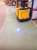 Strands Blå Punkt Trucklampa 7W