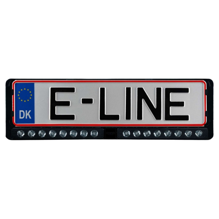 Strands Nuuk E-Line Duo DK/FI/AT, LED bar med nummerskyltshållare, svart i gruppen LED-Belysning / LED-ramp hos CD Bilradio (872809447)