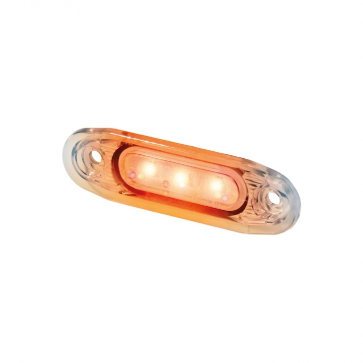 Strands Sido.Mark Orange Vitt Glas LED,79X26Mm 5M Kabel i gruppen LED-Belysning / LED-lampor hos CD Bilradio (872810021)