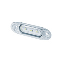 Strands Pos.Ljus Sld Vit LED, Vitt Glas.,79X26Mm 5M Kabel