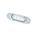 Strands Pos.Ljus Sld Vit LED, Vitt Glas.,79X26Mm 5M Kabel