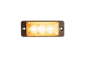 Strands Slim Riktat Blixtljus Orange 3 LED, Adr-Godkänd