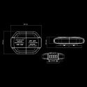 Strands Cruise Light Varningljusramp 160Mm Med Magnet