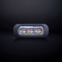 Strands Dark Knight Riktat Blixtljus Orange 3 LED Klart Lins