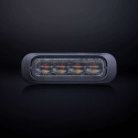 Strands Dark Knight varningsljus, 4 LED, bärnsten, 4 m kabel