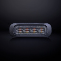Strands Dark Knight Riktat Blixtljus Orange 4 LED Mörktonat Lins