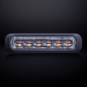 Strands Dark Knight Riktat Blixtljus Orange 6 LED Klart Lins
