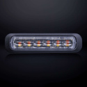 Strands Dark Knight Riktat Blixtljus Orange 6 LED Klart Lins