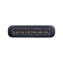 Strands Dark Knight varningsljus, amber, 6 LED, 4 m kabel