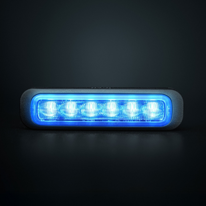 Strands Dark Knight Riktat Blixtljus Blue 6 LED i gruppen LED-Belysning / Fordonsbelysning hos CD Bilradio (872850404B)