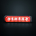 Strands Dark Knight Riktat Blixtljus Red 6 LED