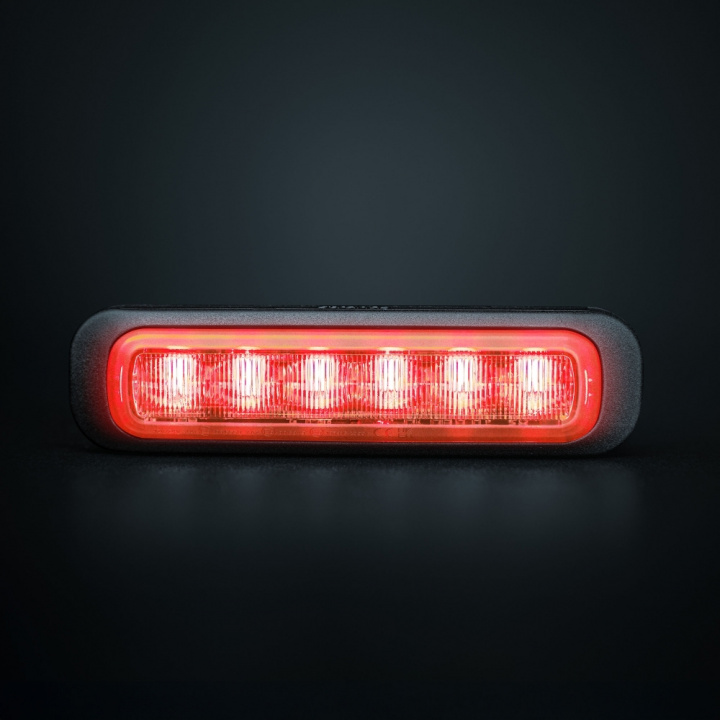 Strands Dark Knight Riktat Blixtljus Red 6 LED i gruppen LED-Belysning / Fordonsbelysning hos CD Bilradio (872850404R)