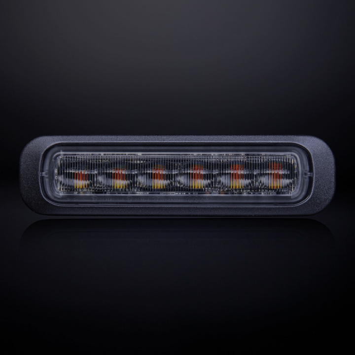 Strands Dark Knight Riktat Blixtljus Orange 6 LED Mörktonat Lins i gruppen LED-Belysning / Fordonsbelysning hos CD Bilradio (872850404)