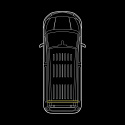 Strands Bakmonterad Big Energy XL, Ford Transit Custom 2024-