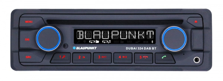 Blaupunkt Dubai 324 DAB BT, 24V stereo med DAB och 3 par lågnivå med 4V i gruppen Bilstereo / Bilstereo enkeldin hos CD Bilradio (873DUBAI324DABBT24V)