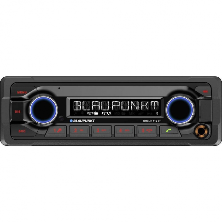 Blaupunkt Dublin 112 BT, robust bilstereo med Bluetooth i gruppen Bilstereo / Bilstereo enkeldin hos CD Bilradio (873DUBLIN112BT12V)