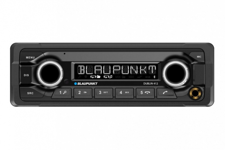 Blaupunkt Dublin 412, tålig stereo med Bluetooth och 3 par lågnivå i gruppen Bilstereo / Bilstereo enkeldin hos CD Bilradio (873DUBLIN412)