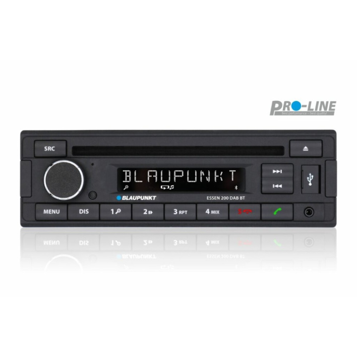 Blaupunkt Essen 200 DAB BT, retro bilstereo med Bluetooth, CD och DAB+ i gruppen Bilstereo / Bilstereo enkeldin hos CD Bilradio (873ESSEN200DABBT)