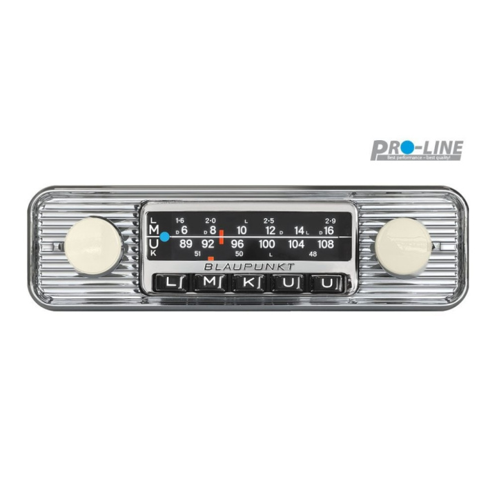 Blaupunkt Frankfurt Stereo Classic, modern 70-tals retrostereo i gruppen Bilstereo / Bilstereo enkeldin hos CD Bilradio (873FRANKFURTSTEREOCLASS)