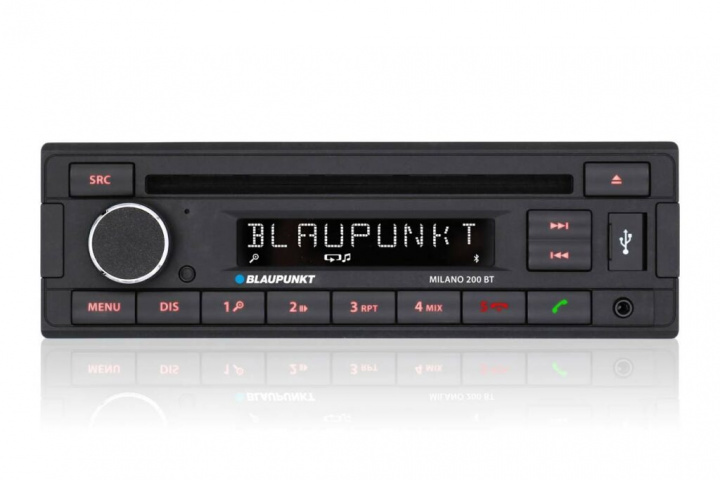 Blaupunkt Milano 200 BT i gruppen Bilstereo / Bilstereo enkeldin hos CD Bilradio (873MILANO200BT)