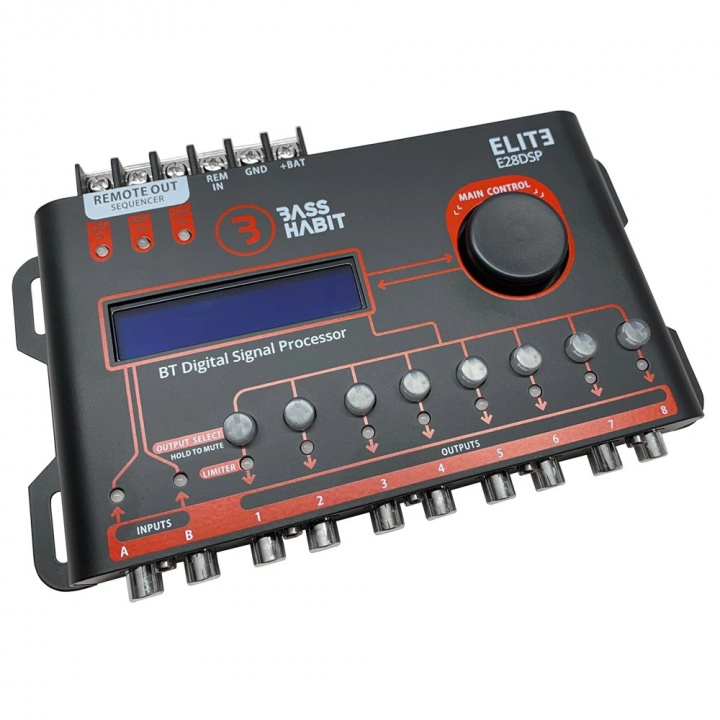 Bass Habit Elite E28DSP, kraftfull ljudprocessor i gruppen Slutsteg / Ljudprocessorer hos CD Bilradio (890E28DSP)