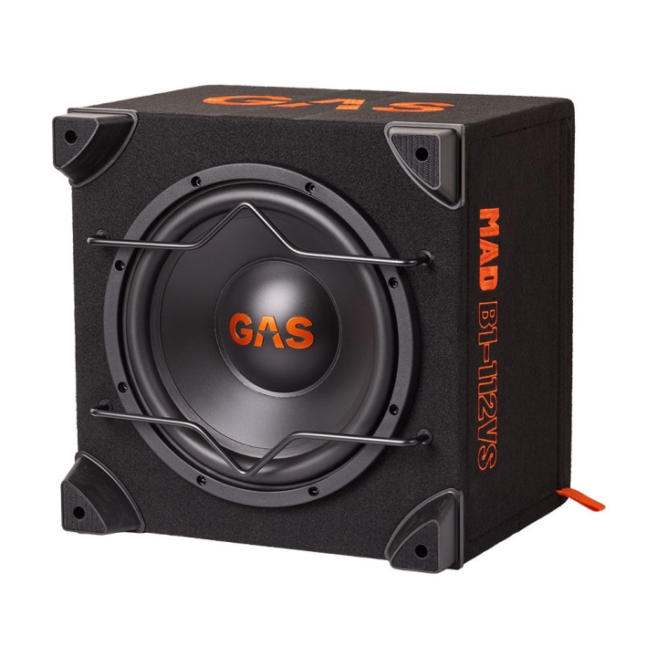 GAS MAD B1-112VS, 1x12 tums portad eller sluten baslåda i gruppen Baslådor / Enkellådor hos CD Bilradio (900MADB1112VS)