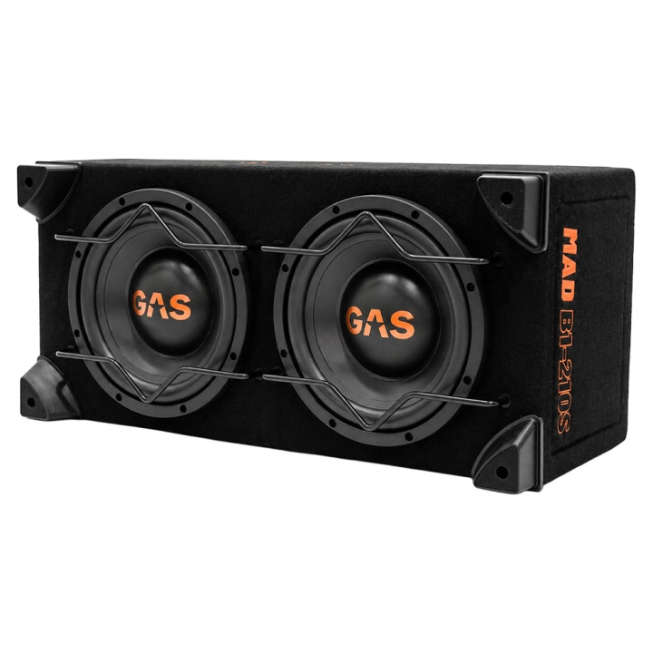 GAS MAD B1-210S, sluten 2x10 tums baslåda i gruppen Baslådor / Dubbellådor hos CD Bilradio (900MADB1210S)