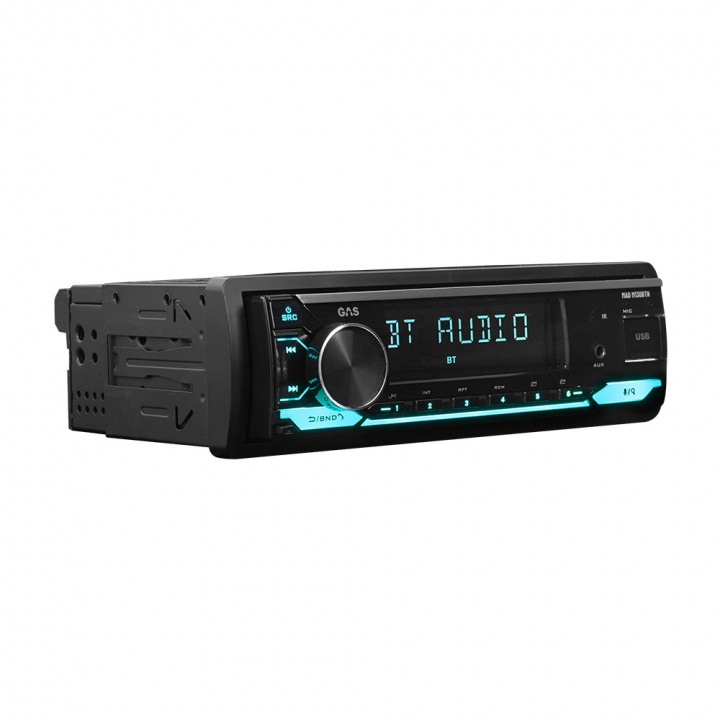 GAS MAD M130-BTN bilstereo med Bluetooth, DSP och 3 par lågnivå i gruppen Bilstereo / Bilstereo enkeldin hos CD Bilradio (900MADM130BTN)