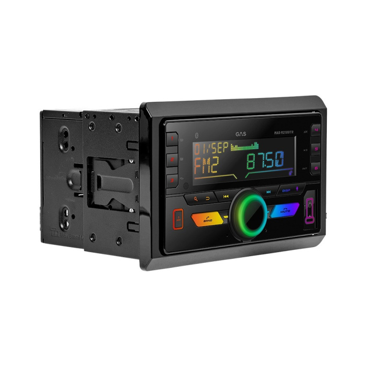 GAS MAD M210-BTR, 2-DIN bilstereo med Bluetooth och 2 par lågnivå i gruppen Bilstereo / Bilstereo dubbeldin hos CD Bilradio (900MADM210BTR)
