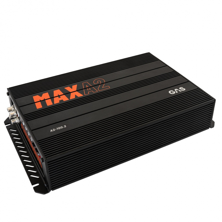 GAS MAX A2-100.2, tvåkanalssteg i gruppen Slutsteg / 2 kanals hos CD Bilradio (900MAXA21002)