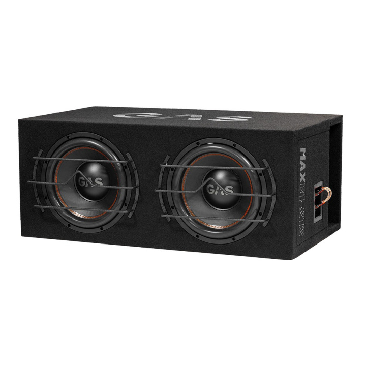 GAS MAX B1-212, grym 2x12 tum baslåda i gruppen Baslådor / Dubbellådor hos CD Bilradio (900MAXB1212)