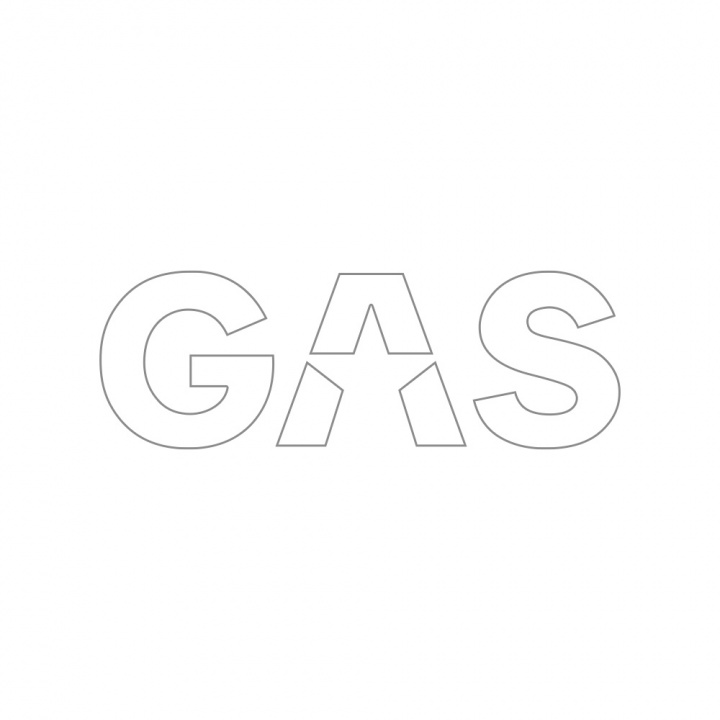 GAS-klistermärke 23x8cm, vit i gruppen Tillbehör / Övrigt / Dekaler / Reklam mm, hos CD Bilradio (909LOGOCMW)